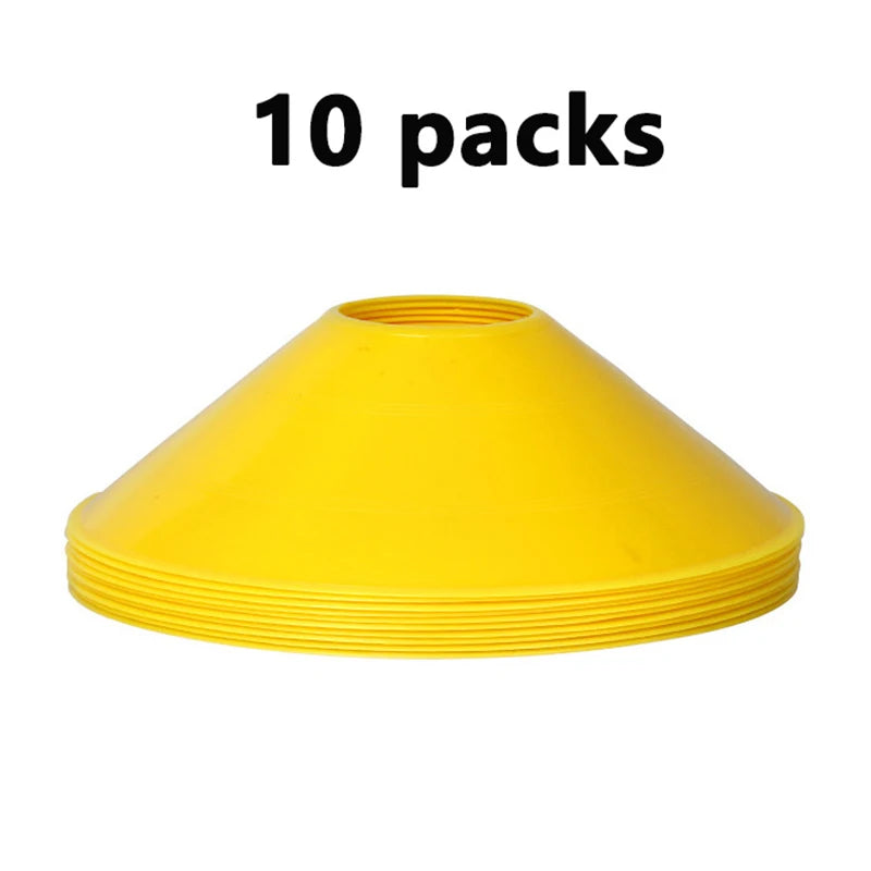 10Pcs Cone Set Football Training Equipment for Kid Pro Disc Cones Agility Exercise Obstacles Avoiding Sport Training Accessories
