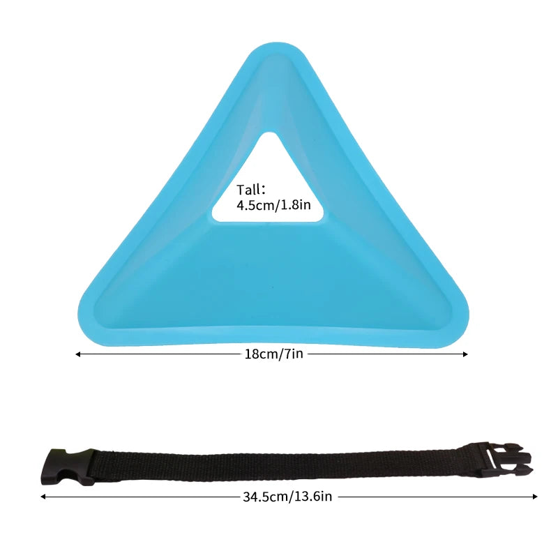 20PCS 40PCS Football Training Disc Triangle Soccer Practice Field Sports Agility Training Cone Portable Equipment for Adult