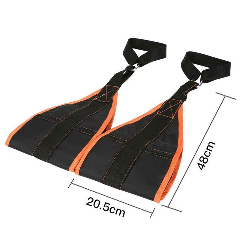 Fitness AB Sling Straps Suspension Rip-Resistant Heavy Duty a Pair for Pull up Bar Hanging Leg Raiser Gym Home Fitness Equipment