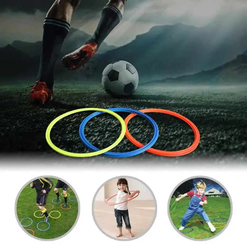 5Pcs/Set Agility Training Rings Portable 5Pcs/Set Football Soccer Speed Agility Training Rings Sport Futbol Training Equipment