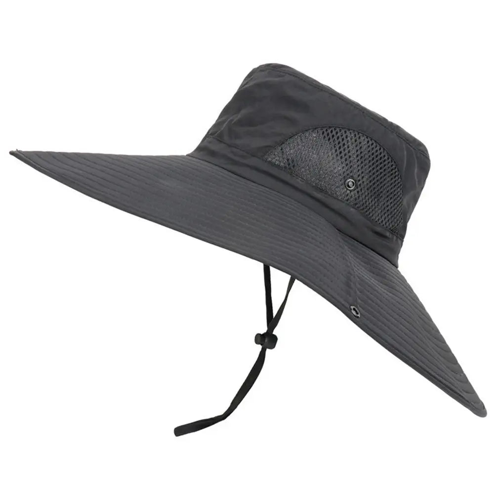 Boonie Bucket Cap Summer Fishing UV Sun Protection Men Women Wide Visor Brim Hat Outdoor Hat