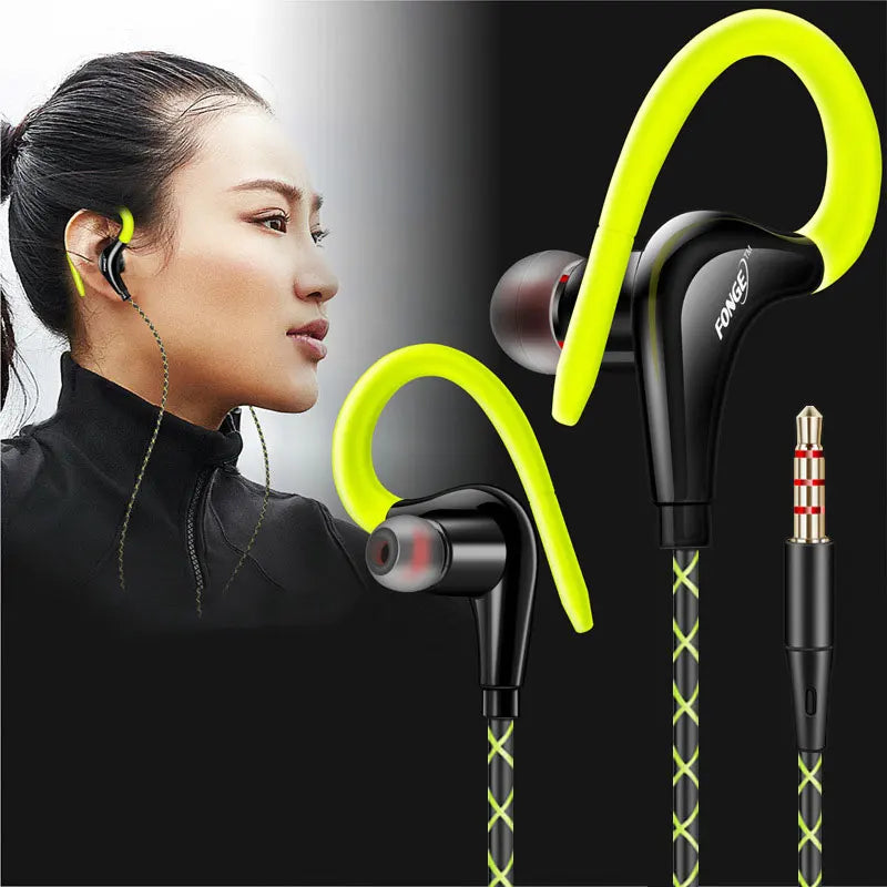 Earphones 3.5Mm Sport Earphone Super Stereo Headsets Sweatproof Running Headset with Mic Ear Hook Headphone for Meizu Headphone