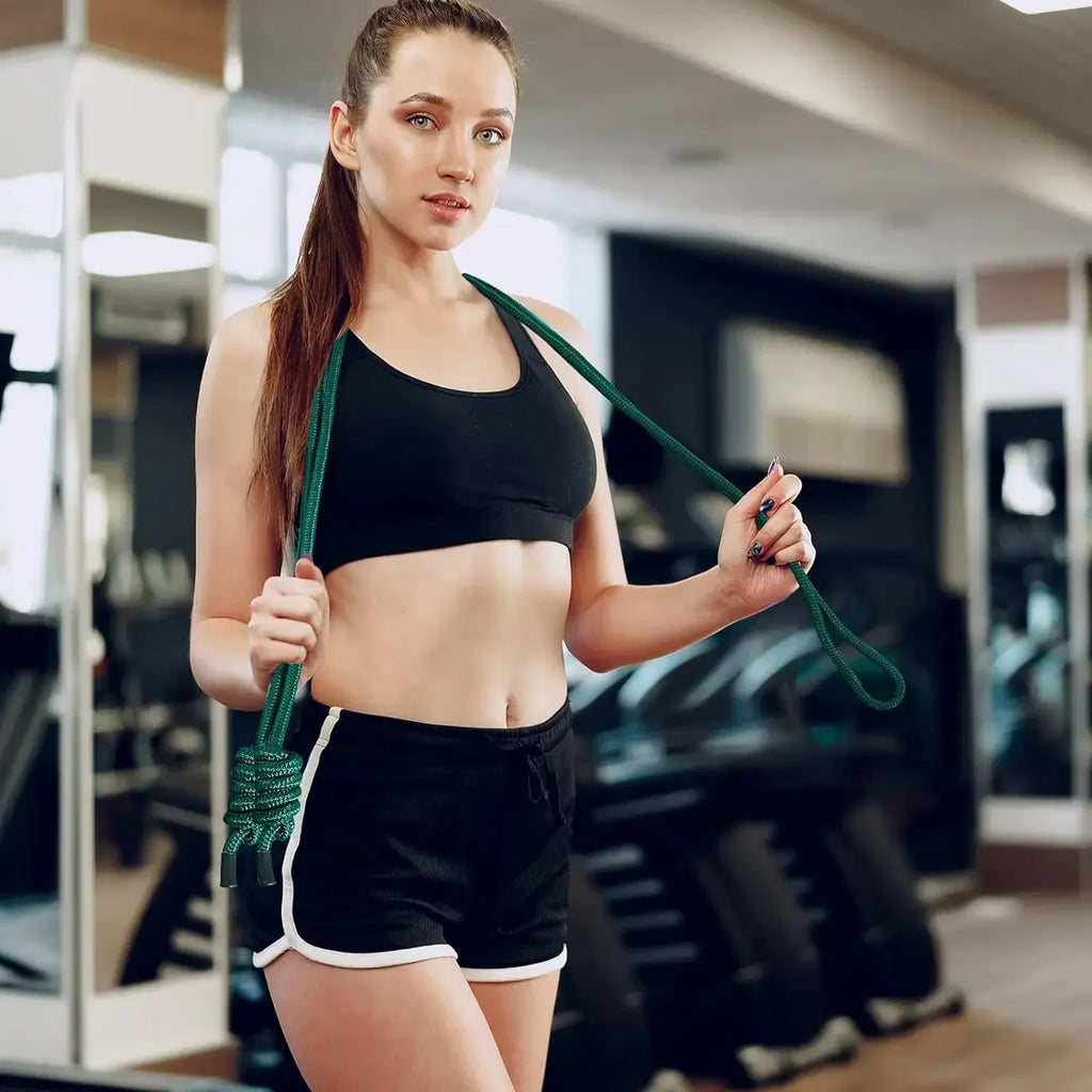 Flow Rope Weighted Fitness Skipping Rope for Women and Men Heavy Ropes for Adults Training, Home Gym and Outdoor,