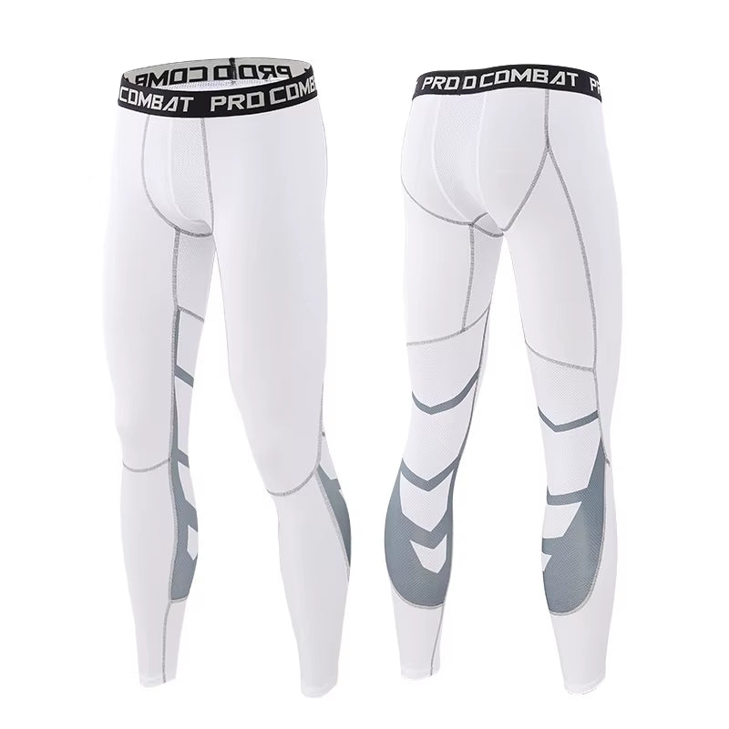 Men'S Compression Pants Cycling Running Basketball Soccer Elasticity Sweatpants Fitness Tights Legging Trousers Rash Guard Gym