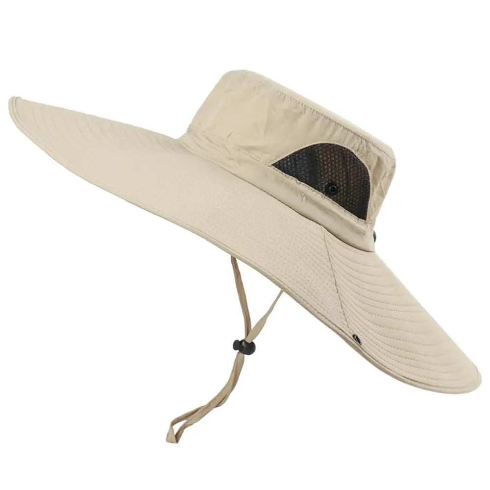 Boonie Bucket Cap Summer Fishing UV Sun Protection Men Women Wide Visor Brim Hat Outdoor Hat