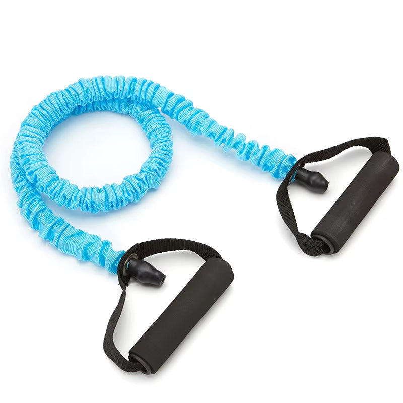 120Cm Resistance Bands Pull Rope Workout Fitness Equipments with Cloth Covers Tube Bands Fabric Corssfit Excerise Latex Yoga