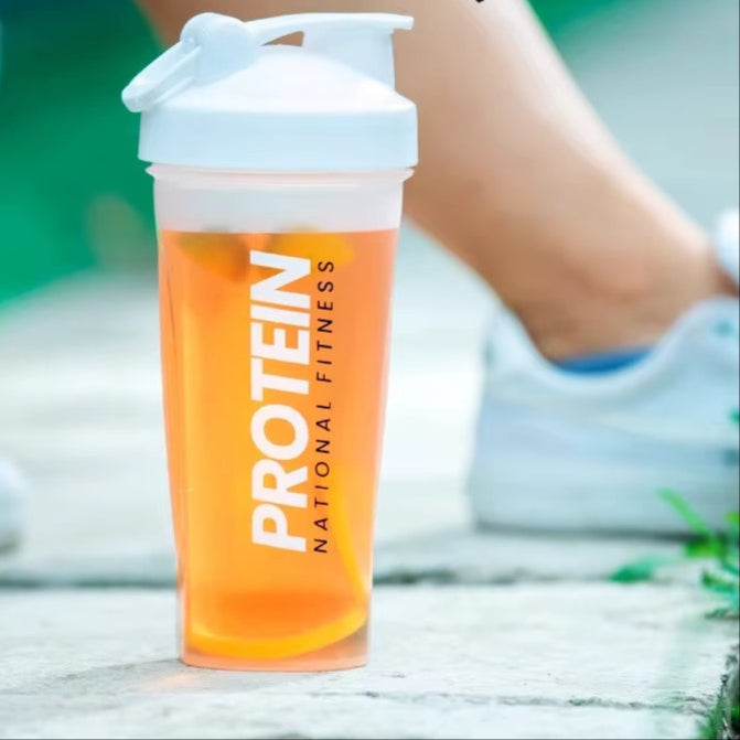 Shaker Bottles Gym Sports Protein Powder Mixing Bottle Outdoor Portable Leak Proof Plastic Cup Drinkware