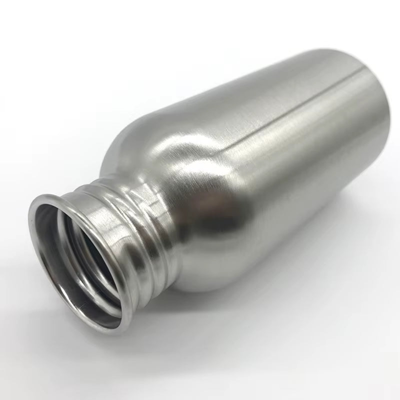 350/500/1000Ml Stainless Steel Water Bottle Single Wall Large Capacity Big Mouth Vacuum Flasks with Lid Cycling Drinkware Sports