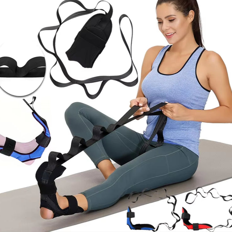 Yoga Stretching Band Segmented Adjustment Assisted with Foot Stretching Band Rehabilitation Training Leg and Foot Stretching