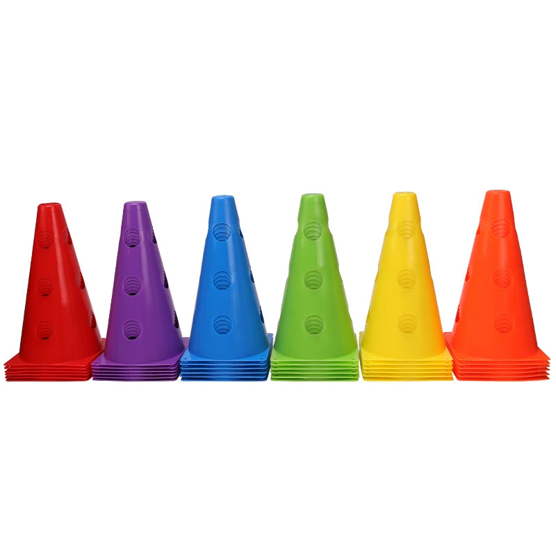12PCS 18PCS 24PCS 30PCS 36PCS Durable Mark Cones Football Agility Training Sport with Hole